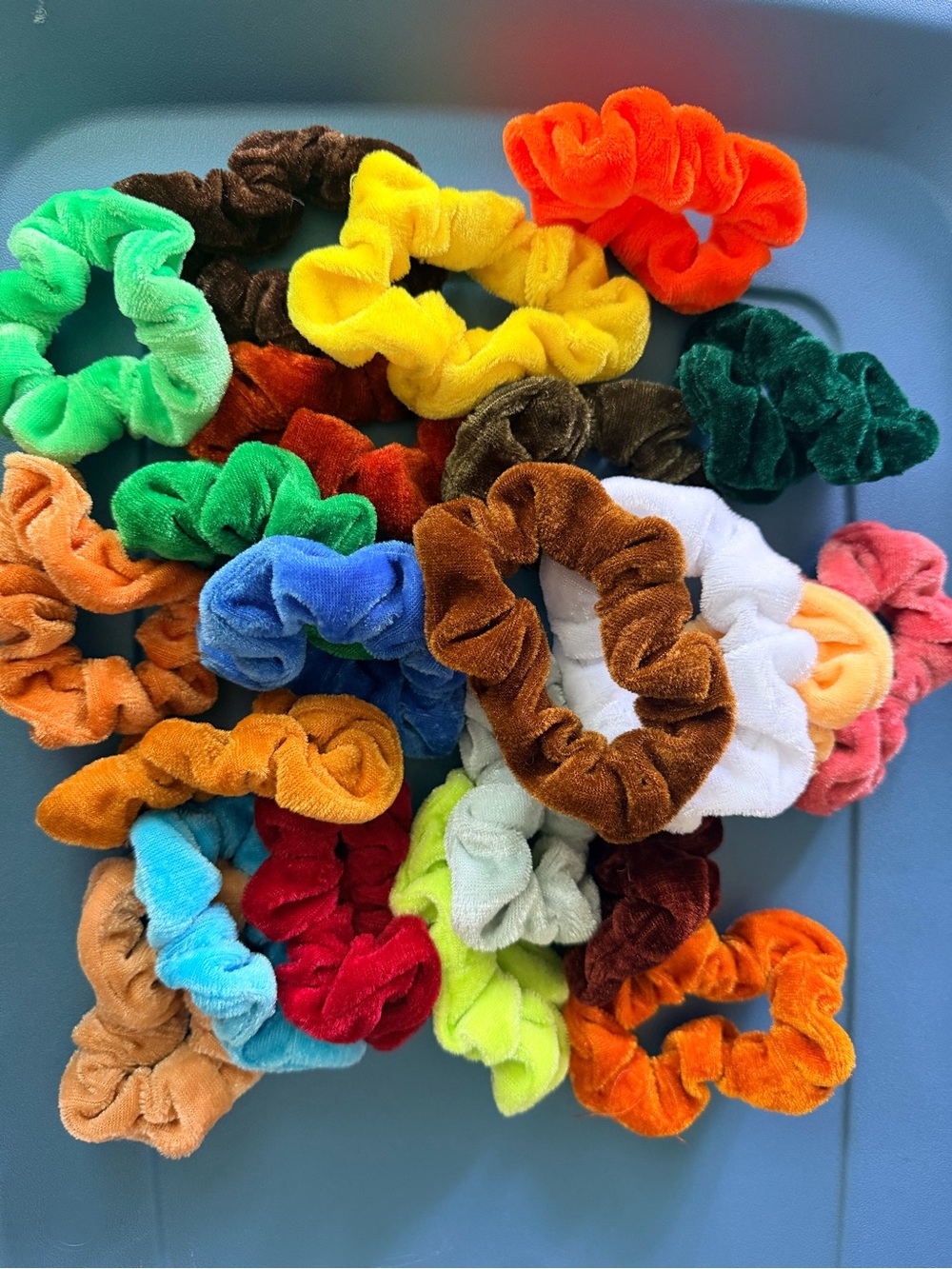 Plush Velvet Scrunchie - Multi-Color Pack
